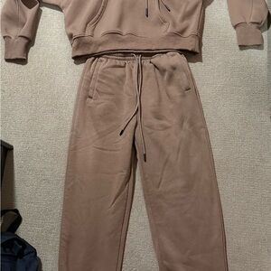 Women's Cozy Brown Lounge Set